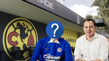 Santiago Baños y jugador del América incógnito/Foto Erick Navar.