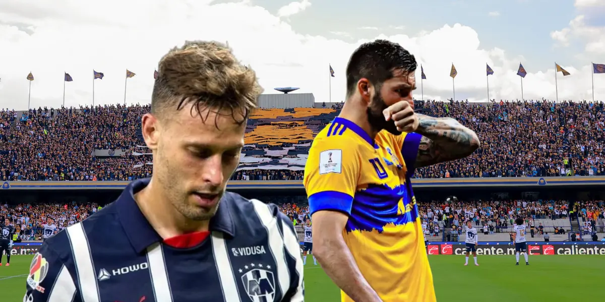 Sergio Canales y André Pierre Gignac celebrando/ Foto Pumas.