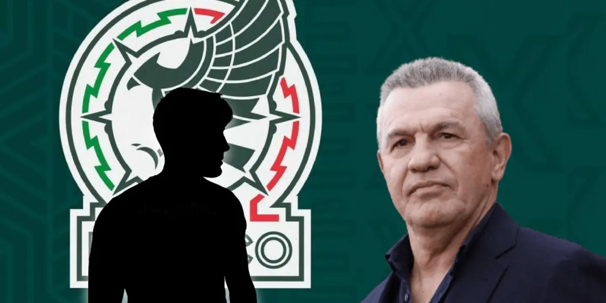 Silueta de jugador y Javier Aguirre/Foto TV Azteca.