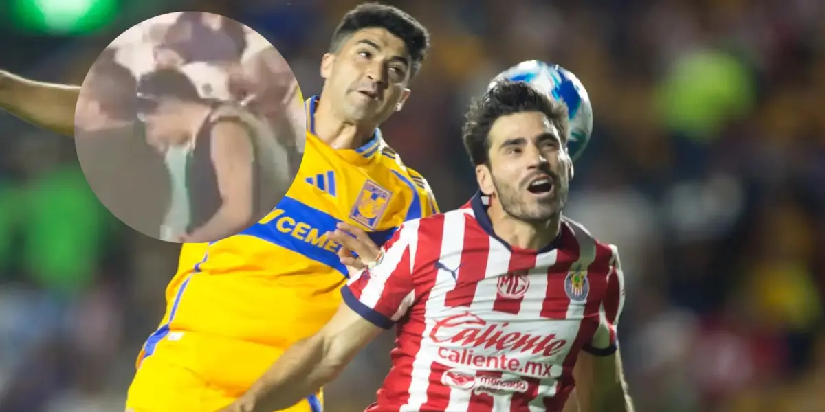 Tigres vs Chivas junto al jugadores de Chivas en concierto / FOTO X