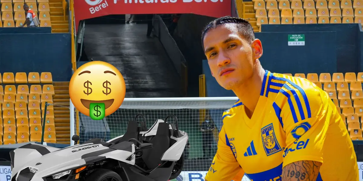 Uriel Antuna, auto Slingshot y emoji de dinero/Foto ESPN.