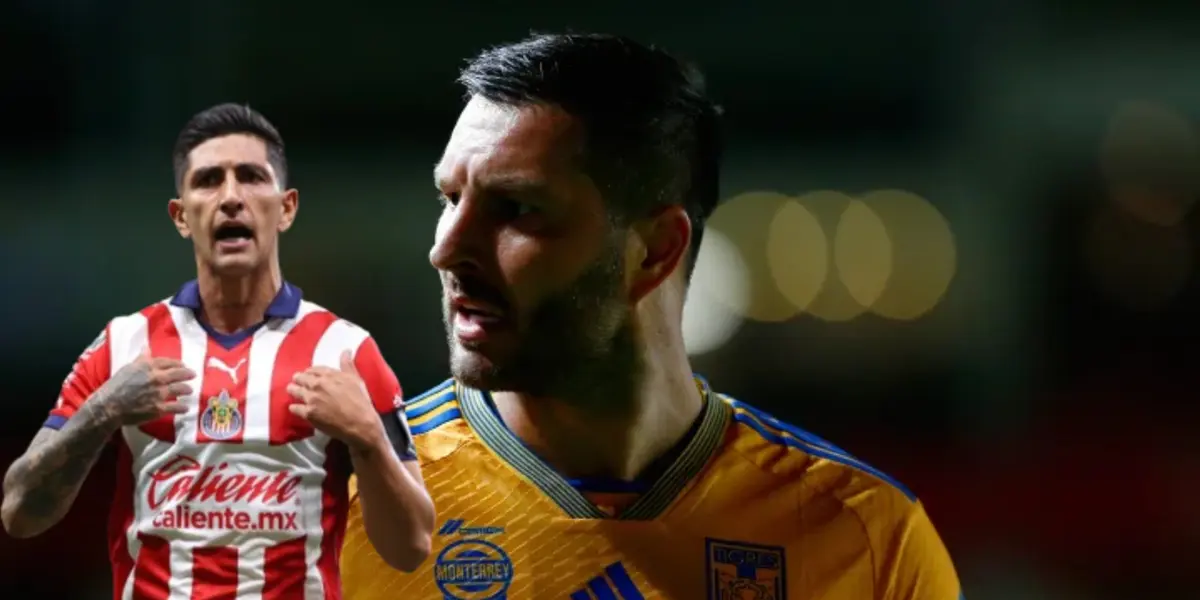 Víctor Guzmán junto a André Pierre Gignac / FOTO GETTY IMAGES