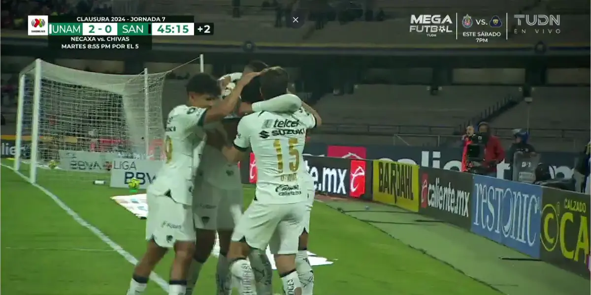 VIDEO | Antes del MT, Pumas ya lo gana 2 por 0, Santos ni con Ambriz puede